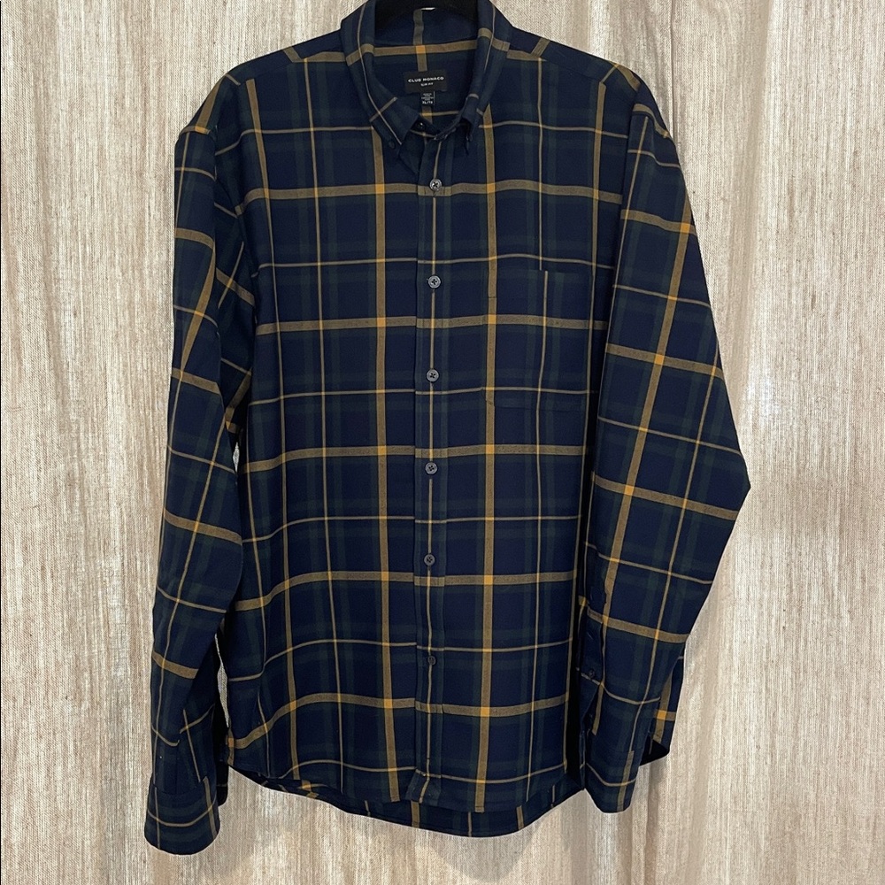 Club Monaco Men’s Plaid Shirt - Size XL